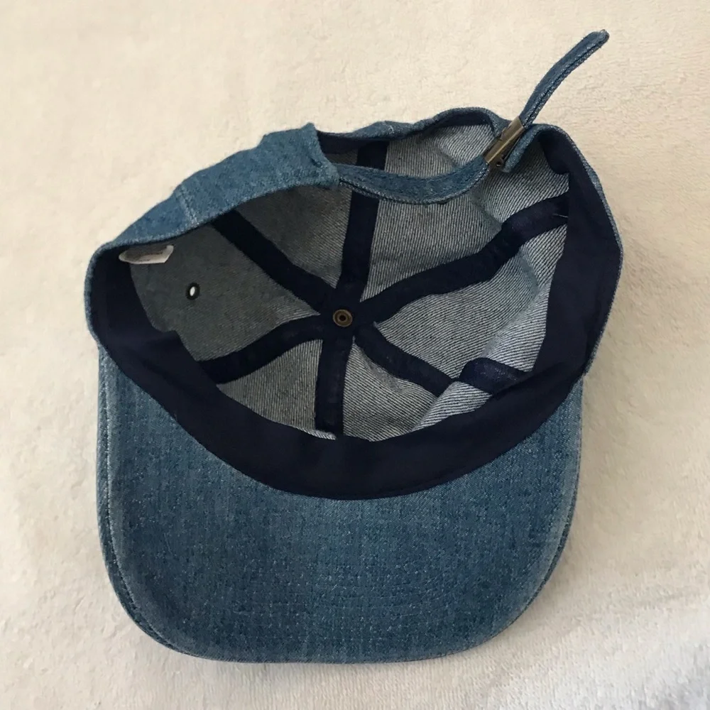 Faded Glory Adjustable faux Blue Jean Ball Cap